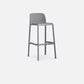 Modern Plastic Footrest Bar Stool Low Back Coffee Shop Counter & Bar Stool