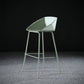 Scandinavian Metal Plastic Counter Stools Low Back Bar Stool with Footrest
