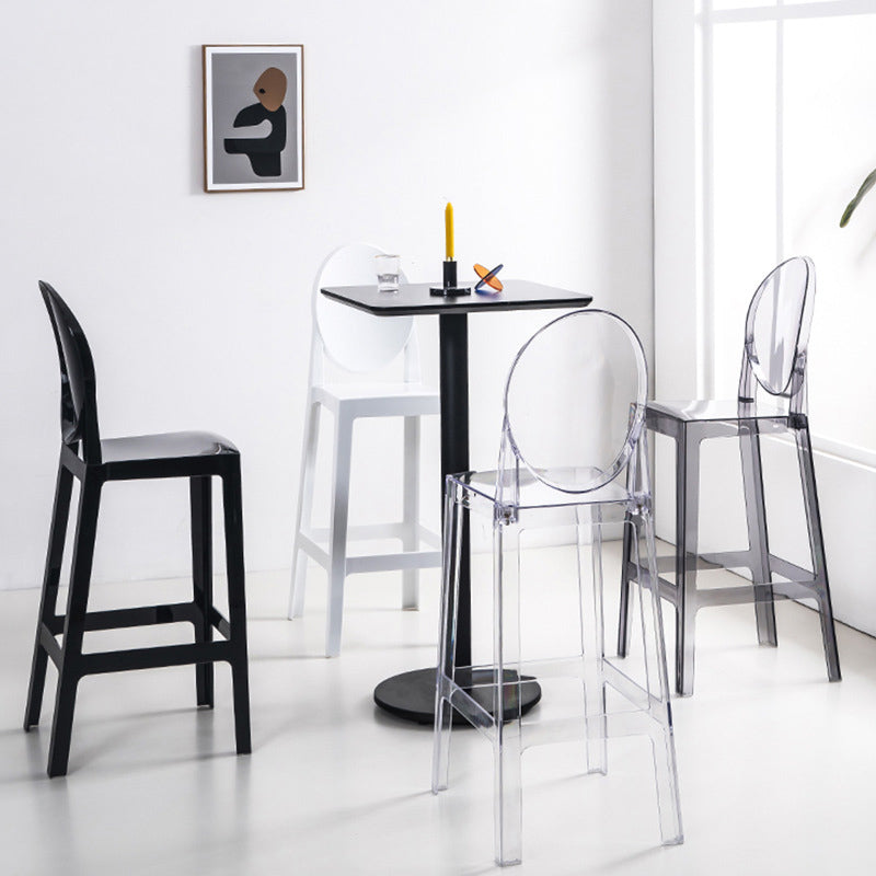 Modern Style Plastic Counter Stool Footrest Furniture in Matte Finish for Indoor Clearhalo 'Bar Furniture' 'Bar Stools' 'bar_stools' 'furn' 'furn_bar_stools' 'Furniture' 'Kitchen & Dining Furniture' 6096270