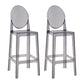 Modern Style Plastic Counter Stool Footrest Furniture in Matte Finish for Indoor Grey 2 Piece Set Clearhalo 'Bar Furniture' 'Bar Stools' 'bar_stools' 'furn' 'furn_bar_stools' 'Furniture' 'Kitchen & Dining Furniture' 6096284
