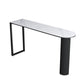 Free Form Double Pedestal Bar Table Stone Top Bar Height Table for Living Room Black White Clearhalo 'Bar Furniture' 'Bar Tables' 'bar_tables' 'furn' 'furn_bar_tables' 'Furniture' 'Kitchen & Dining Furniture' 6096482