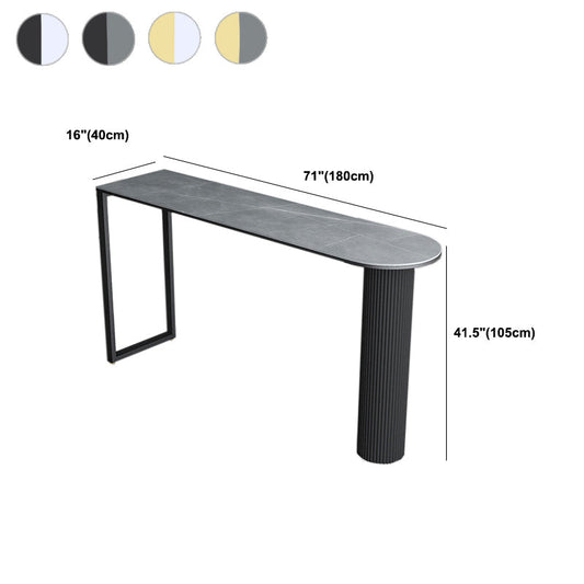 Forma libera tavolo da barra a doppio piede in pietra tavolo da barra superiore per soggiorno