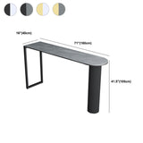 Forma libera tavolo da barra a doppio piede in pietra tavolo da barra superiore per soggiorno