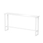Glam Pub Table Rectangle Stone Bar Table with Trestle Base for Indoor Clearhalo 'Bar Furniture' 'Bar Tables' 'bar_tables' 'furn' 'furn_bar_tables' 'Furniture' 'Kitchen & Dining Furniture' 6096501