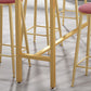 Glam Pub Tafel Bar Hoogte Rechthoek Bartafel met wit stenen blad