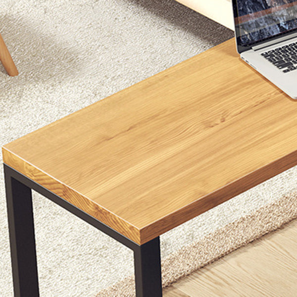 Solid Wood Bistro Table Brown Rectangle Bar Height Pub Table with 3-shelf Clearhalo 'Bar Furniture' 'Bar Tables' 'bar_tables' 'furn' 'furn_bar_tables' 'Furniture' 'Kitchen & Dining Furniture' 6096609