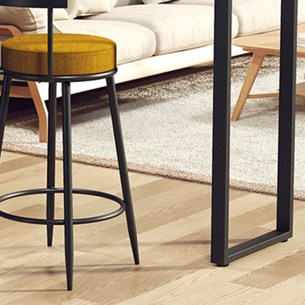 Solid Wood Bistro Table Brown Rectangle Bar Height Pub Table with 3-shelf Clearhalo 'Bar Furniture' 'Bar Tables' 'bar_tables' 'furn' 'furn_bar_tables' 'Furniture' 'Kitchen & Dining Furniture' 6096611