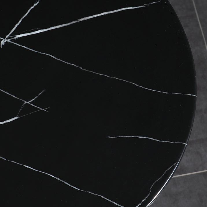 Tavolo da pranzo rotondo industriale di altezza della barra del piedistallo in metallo