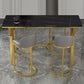 Industrial Rectangle Bar Table Metal Base Bar Height Table for Living Room