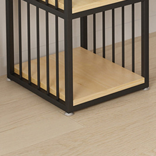 Tavolo da pub in legno massiccio rettangolo 3-supporto in altezza della barra del piedistallo tavolo da bistrot in naturale