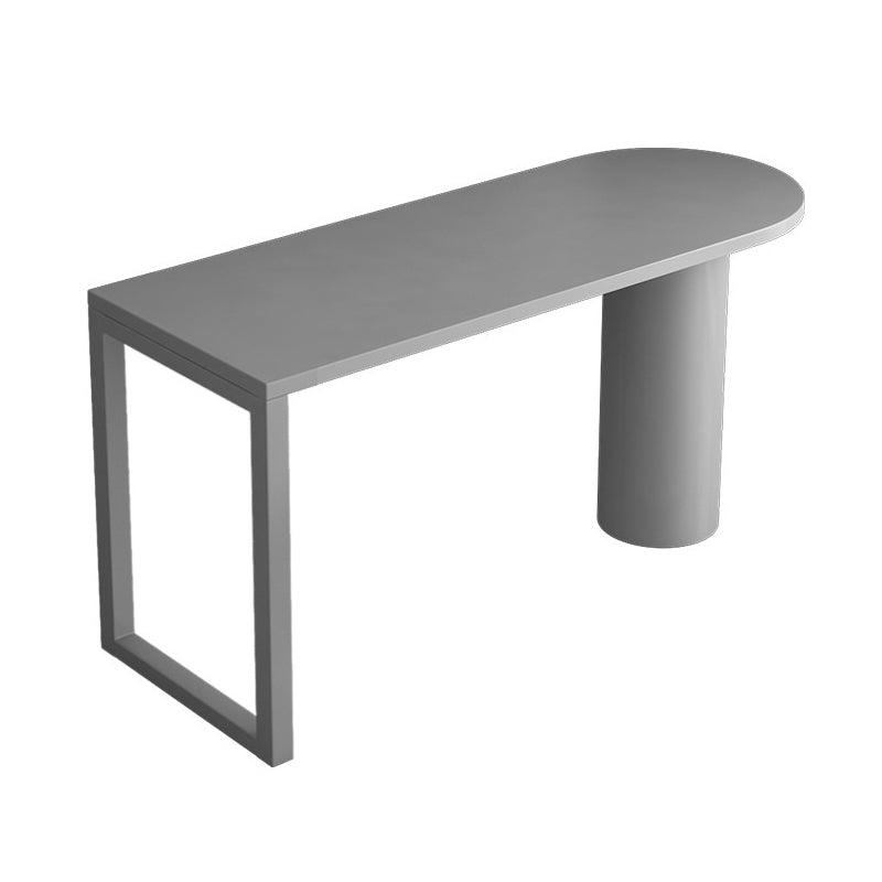 Contemporary Pub Table Free Form Solid Wood Bar Table for Small Places