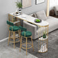 Free Form Pub Table Bar Height Glam Stone Bar Table for Small Places