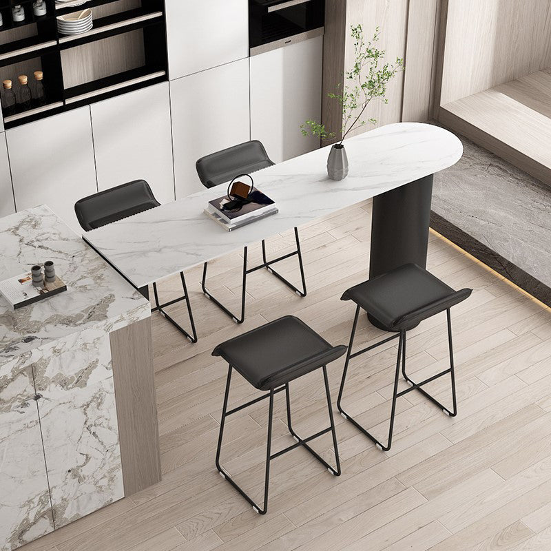 Moderne bartafel van gesinterd steen, eettafel voor keuken, woonkamer, koffiekamer