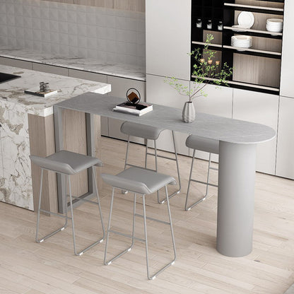 Moderne bartafel van gesinterd steen, eettafel voor keuken, woonkamer, koffiekamer
