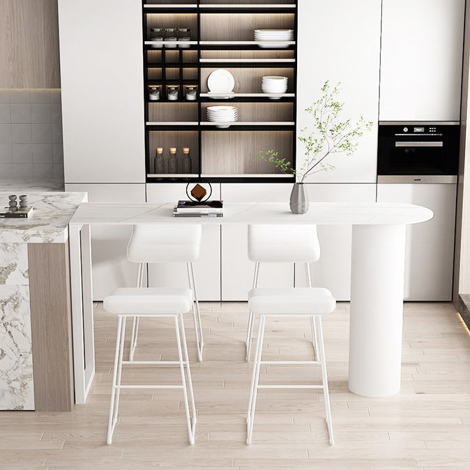 Moderne bartafel van gesinterd steen, eettafel voor keuken, woonkamer, koffiekamer