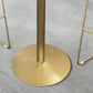 Mesa de pub estilo Glam, mesa de bar con pedestal redondo para uso en interiores