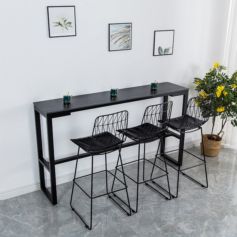 Moderner Bartisch aus gesintertem Stein, rechteckiger Esstisch für Küche, Wohnzimmer, Kaffeezimmer