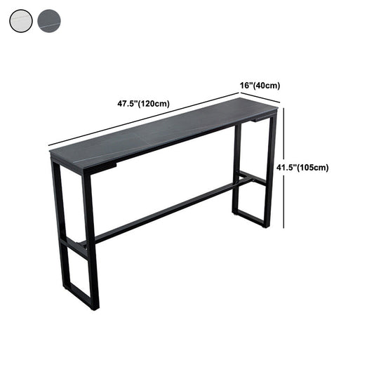 Tavolo da barre di pietra sinterizzato moderno tavolo da pranzo rettangolo per soggiorno da cucina sala caffè