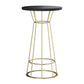 Solid Wood Bar Table Round Dining Table - 23.6" L X 23.6" W X 41.3" H Clearhalo 'Bar Furniture' 'Bar Tables' 'bar_tables' 'furn' 'furn_bar_tables' 'Furniture' 'Kitchen & Dining Furniture' 6097084