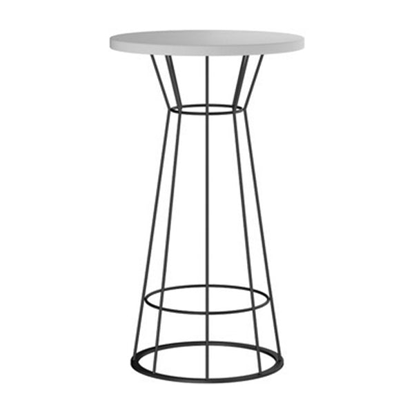 Solid Wood Bar Table Round Dining Table - 23.6" L X 23.6" W X 41.3" H Clearhalo 'Bar Furniture' 'Bar Tables' 'bar_tables' 'furn' 'furn_bar_tables' 'Furniture' 'Kitchen & Dining Furniture' 6097088