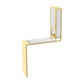 Glam Rectangle Bar Dining Table Stone Top and Metal Frame Bar Table Gold Without Chairs Clearhalo 'Bar Furniture' 'Bar Tables' 'bar_tables' 'furn' 'furn_bar_tables' 'Furniture' 'Kitchen & Dining Furniture' 6097096