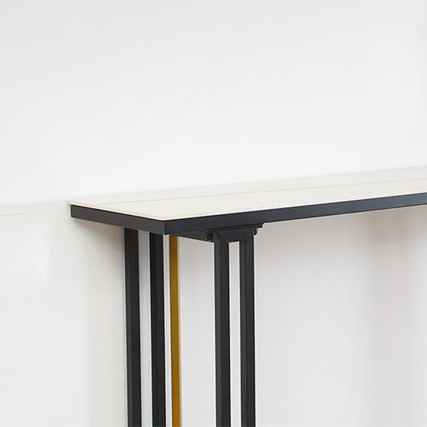 Industrial Sintered Stone Bar Table Dining Table for Kitchen Living Room Clearhalo 'Bar Furniture' 'Bar Tables' 'bar_tables' 'furn' 'furn_bar_tables' 'Furniture' 'Kitchen & Dining Furniture' 6097134