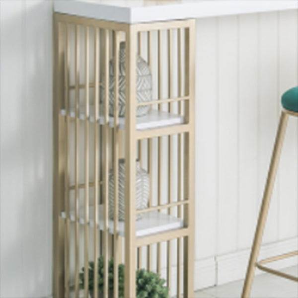 Glam Style Pub Table Rectangle Solid Wood Double Pedestal Bar Table for Indoor Clearhalo 'Bar Furniture' 'Bar Tables' 'bar_tables' 'furn' 'furn_bar_tables' 'Furniture' 'Kitchen & Dining Furniture' 6097249