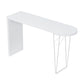 Specialty Pub Table Contemporary Wood Bar Table in White for Indoor
