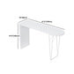 Specialty Pub Table Contemporary Wood Bar Table in White for Indoor