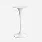 Contemporary Round Bar Stool Table Faux Marble and Stone Bar Table for Small Places