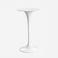 Contemporary Round Bar Stool Table Faux Marble and Stone Bar Table for Small Places