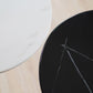Contemporary Round Bar Stool Table Faux Marble and Stone Bar Table for Small Places