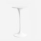 Contemporary Round Bar Stool Table Faux Marble and Stone Bar Table for Small Places