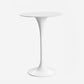 Contemporary Round Bar Stool Table Faux Marble and Stone Bar Table for Small Places