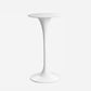 Contemporary Round Bar Stool Table Faux Marble and Stone Bar Table for Small Places