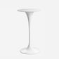 Contemporary Round Bar Stool Table Faux Marble and Stone Bar Table for Small Places