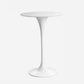 Contemporary Round Bar Stool Table Faux Marble and Stone Bar Table for Small Places