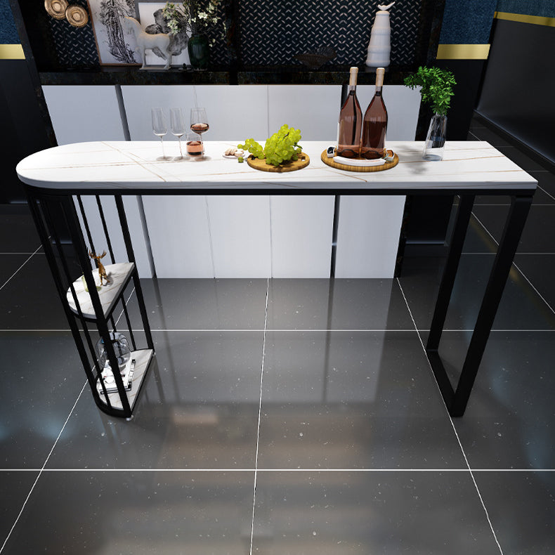 Glam Pub Table Specialty Double Pedestal Bar Table for Indoor Clearhalo 'Bar Furniture' 'Bar Tables' 'bar_tables' 'furn' 'furn_bar_tables' 'Furniture' 'Kitchen & Dining Furniture' 6097448