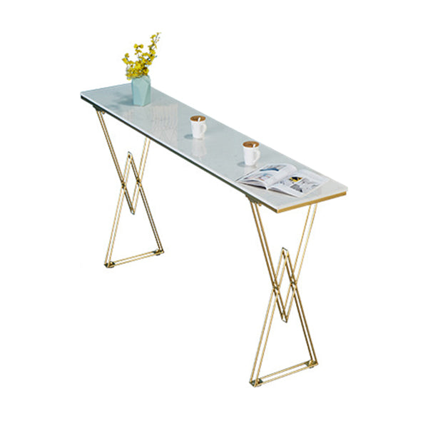 Traditional Luxury Solid Wood Table Gold and Metal Base Bar Table Clearhalo 'Bar Furniture' 'Bar Tables' 'bar_tables' 'furn' 'furn_bar_tables' 'Furniture' 'Kitchen & Dining Furniture' 6097459