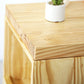 Table de bar moderne à 3 étagères Table de bar de bistro rectangulaire en bois massif en naturel