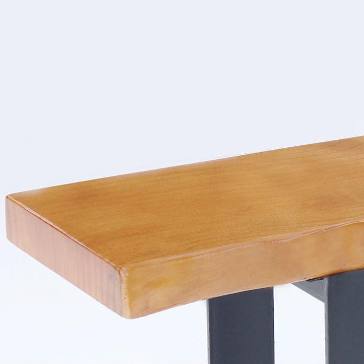 Table de Bar en Métal et Bois Table à Hauteur de Bar Industrielle pour Salle à Manger