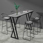 Rectangle Sintered Stone Bar Table Modern Dining Table for Kitchen Living Room 70.9"L x 15.7"W x 41.3"H Gray Without Chairs Clearhalo 'Bar Furniture' 'Bar Tables' 'bar_tables' 'furn' 'furn_bar_tables' 'Furniture' 'Kitchen & Dining Furniture' 6097548