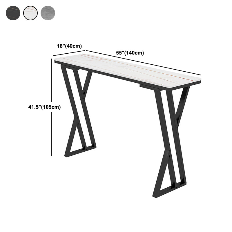 Rectangle Sintered Stone Bar Table Modern Dining Table for Kitchen Living Room Clearhalo 'Bar Furniture' 'Bar Tables' 'bar_tables' 'furn' 'furn_bar_tables' 'Furniture' 'Kitchen & Dining Furniture' 6097562