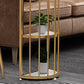 Double Pedestal Pub Table Free Form Glam Bar Table for Indoor and Breakroom Clearhalo 'Bar Furniture' 'Bar Tables' 'bar_tables' 'furn' 'furn_bar_tables' 'Furniture' 'Kitchen & Dining Furniture' 6097660