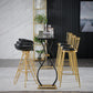 Rectangle Sintered Stone Dining Table Black and Metal Base Bar Table 70.9"L x 15.7"W x 41.3"H Black Without Chairs Clearhalo 'Bar Furniture' 'Bar Tables' 'bar_tables' 'furn' 'furn_bar_tables' 'Furniture' 'Kitchen & Dining Furniture' 6097676