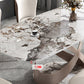 Rectangle Dining Set 1/4/5/7 Pieces Luxurious Sintered Stone Top Dinette Table Set