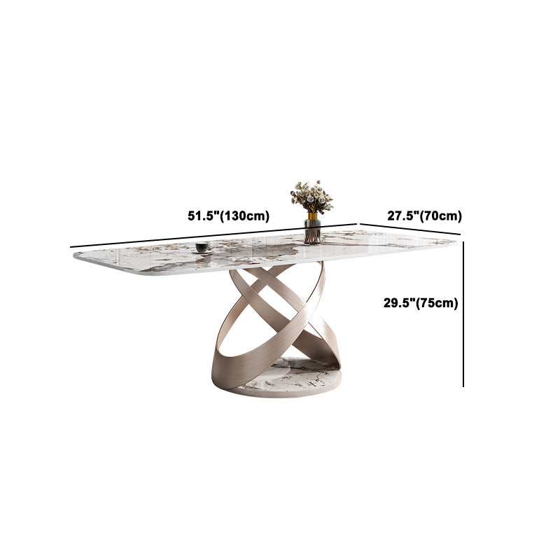 Rectangle Dining Set 1/4/5/7 Pieces Luxurious Sintered Stone Top Dinette Table Set