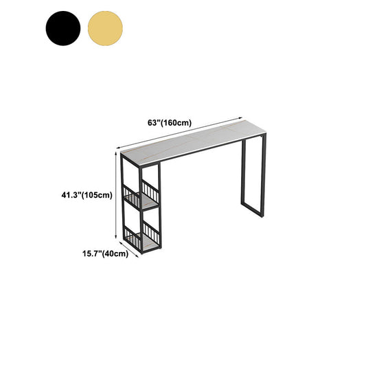 Tavolo da tavolo da pub rettangolo altezza tavolo da bar industriale per interno