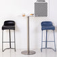 Industrial Metal Bar Dining Table Round Bistro Bar Table with Pedestal Clearhalo 'Bar Furniture' 'Bar Tables' 'bar_tables' 'furn' 'furn_bar_tables' 'Furniture' 'Kitchen & Dining Furniture' 6098267