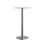 Industrial Metal Bar Dining Table Round Bistro Bar Table with Pedestal Clearhalo 'Bar Furniture' 'Bar Tables' 'bar_tables' 'furn' 'furn_bar_tables' 'Furniture' 'Kitchen & Dining Furniture' 6098268
